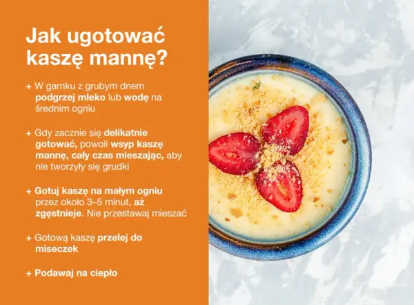 Ile kaszy manny na mleko? Idealne proporcje i gładka konsystencja